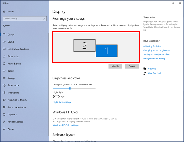 How to set up multiple screens on Windows 10 – Caveon Test Security